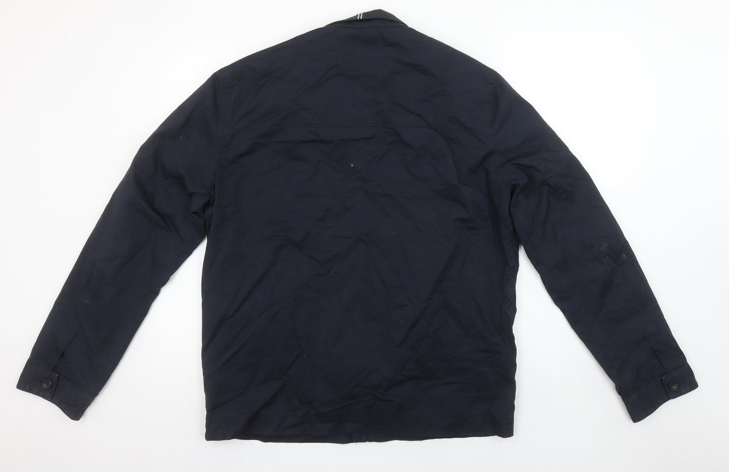 Joules Men's Navy Cotton Zip Jacket Medium Casual Lightweight