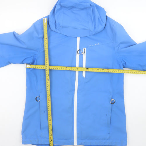 Craghoppers Women Blue Waterproof Hooded Rain Jacket UK 12