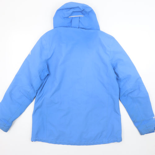Craghoppers Women Blue Waterproof Hooded Rain Jacket UK 12