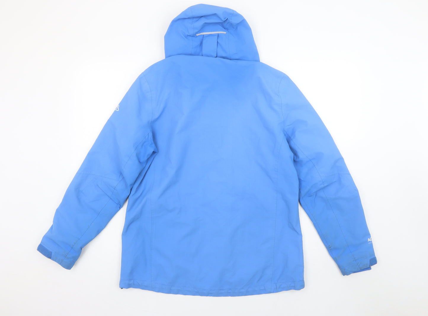 Craghoppers Women Blue Waterproof Hooded Rain Jacket UK 12