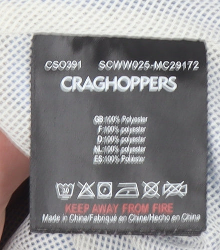 Craghoppers Women Blue Waterproof Hooded Rain Jacket UK 12