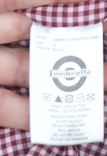 Lambretta Men's Brown Bomber Jacket M Cotton Lined Casual