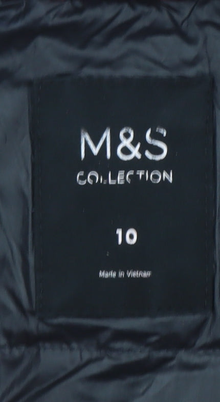 Marks and Spencer Womens Red Hooded Parka Coat Size 10