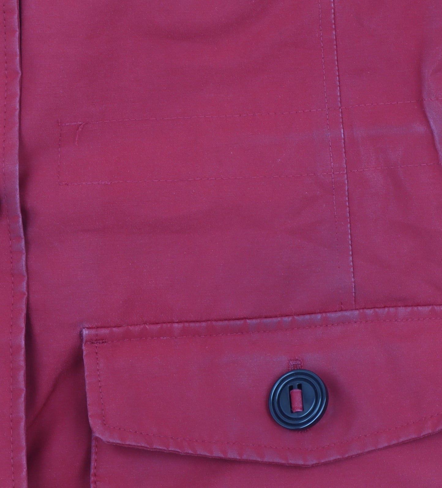 Marks and Spencer Womens Red Hooded Parka Coat Size 10