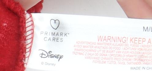 Primark Disney Women's Red Fleece Hooded Mickey Nightshirt M/L