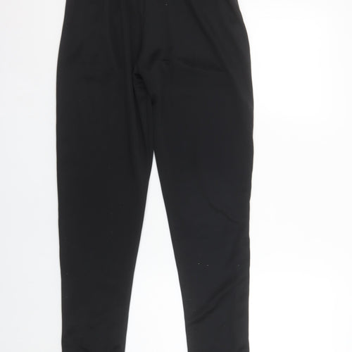 Adidas Boys Black 13-14 Years Jogger Trousers with Side Stripes