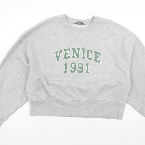 Primark Womens Grey Venice 1991 Sweatshirt Small Cotton Blend