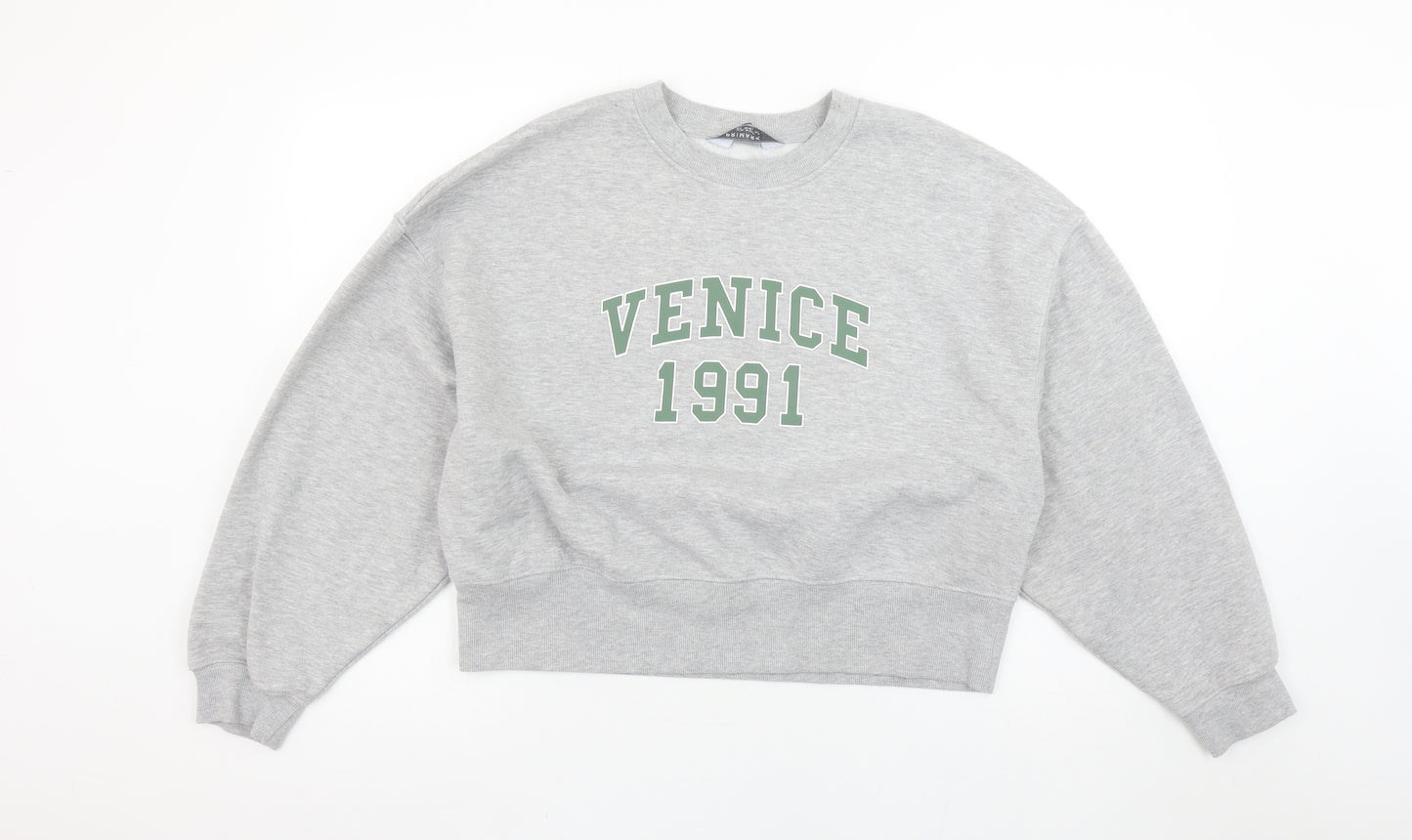 Primark Womens Grey Venice 1991 Sweatshirt Small Cotton Blend