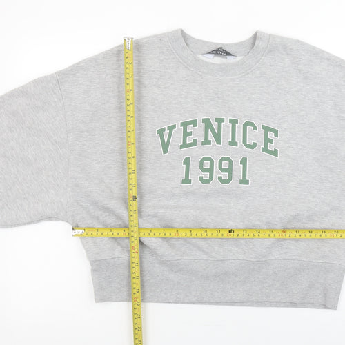 Primark Womens Grey Venice 1991 Sweatshirt Small Cotton Blend