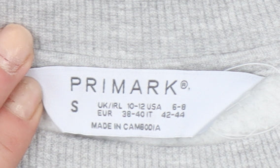 Primark Womens Grey Venice 1991 Sweatshirt Small Cotton Blend