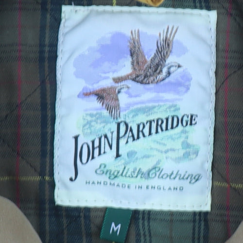 John Partridge Men's Yellow Cotton Parka Jacket M Waterproof Lined Workwear