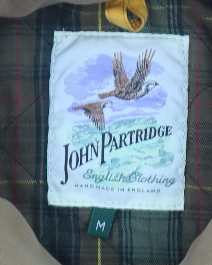 John Partridge Men's Yellow Cotton Parka Jacket M Waterproof Lined Workwear