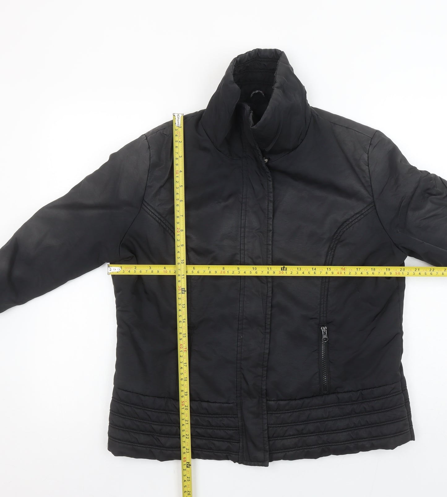 Select Women Black Size 16 Quilted Puffer Jacket