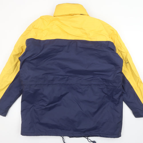 Feather Morse Sport Women’s Blue Yellow Waterproof Parka Jacket Size 14-16