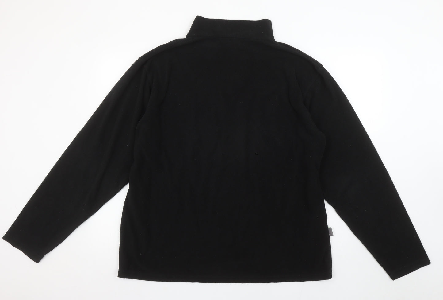 Granite Outdoors Mens Black XL Fleece 1/2 Zip Pullover Sweatshirt