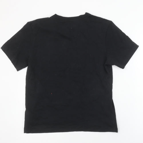 Nike Men's Black Dri-Fit 'Just Do It' Crew Neck Short Sleeve T-Shirt Size S