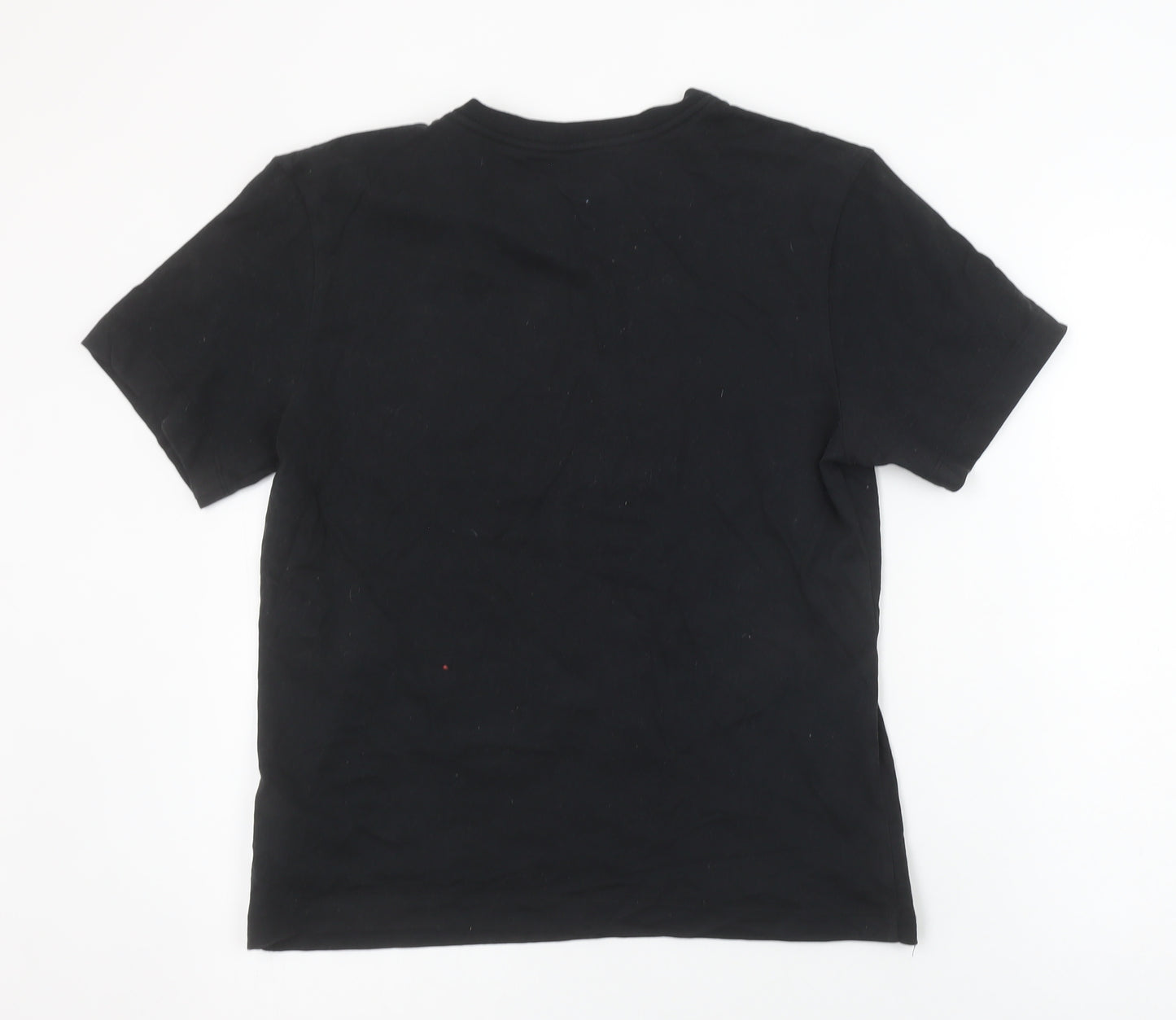 Nike Men's Black Dri-Fit 'Just Do It' Crew Neck Short Sleeve T-Shirt Size S