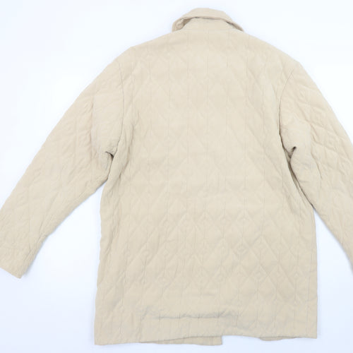 Eastex Women’s Beige Quilted Mid-Length Polyester Jacket UK 10