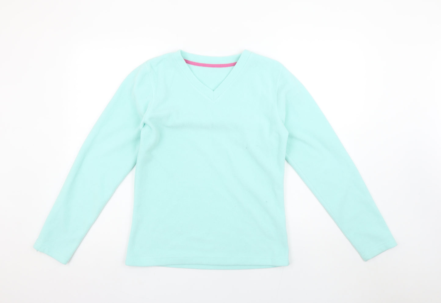 Millets Girls Blue Fleece V-Neck Pullover Sweatshirt - 13 Years