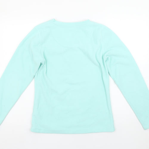 Millets Girls Blue Fleece V-Neck Pullover Sweatshirt - 13 Years