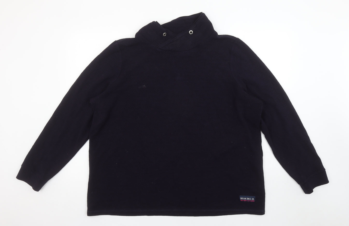 Cecil Unisex Black High Neck Knit Pullover Sweatshirt L
