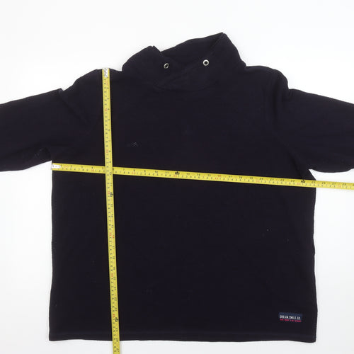Cecil Unisex Black High Neck Knit Pullover Sweatshirt L