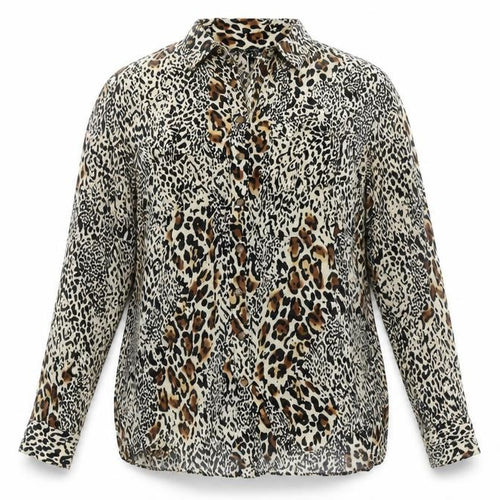 Dunnes Stores Women’s Leopard Print Long Sleeve Viscose Blouse Size 18