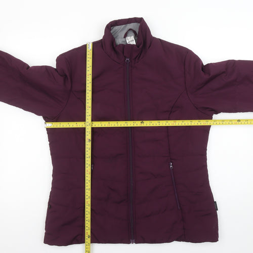Decathlon Women’s Purple Puffer Jacket L Lightweight Insulated Coat