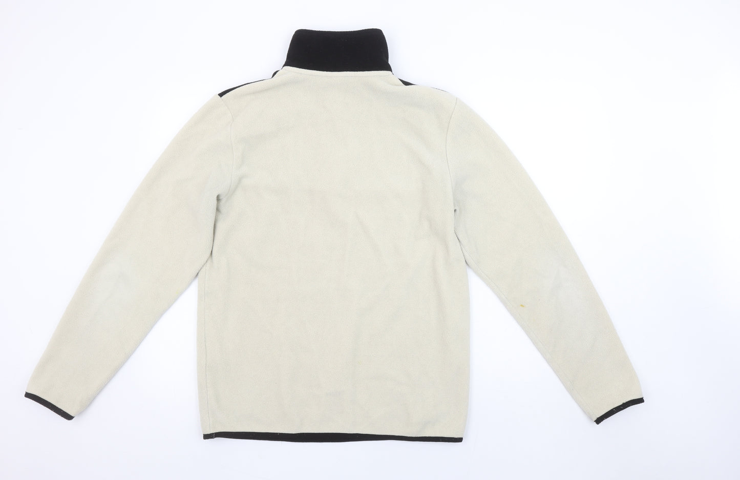 Jack & Jones Men’s Beige Fleece 1/4 Zip Pullover Sweatshirt M