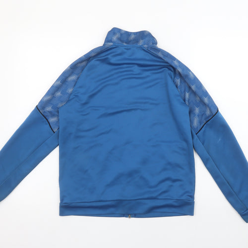 Puma Boys Blue Full Zip Active Sweatshirt 13-14 Years 164 Regular Fit