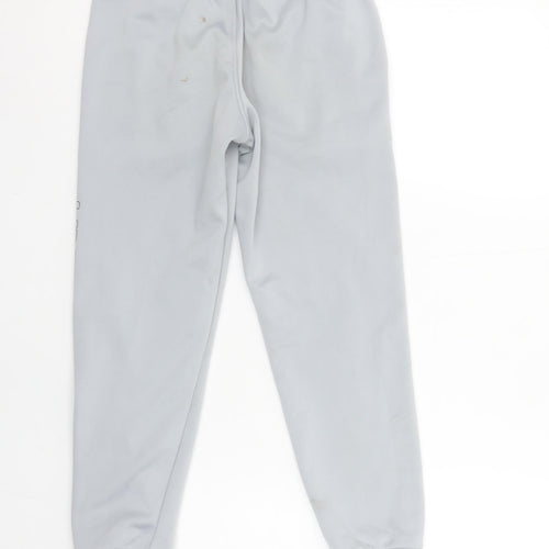 Under Armour Boys Grey Fleece Jogger Trousers Medium Activewear