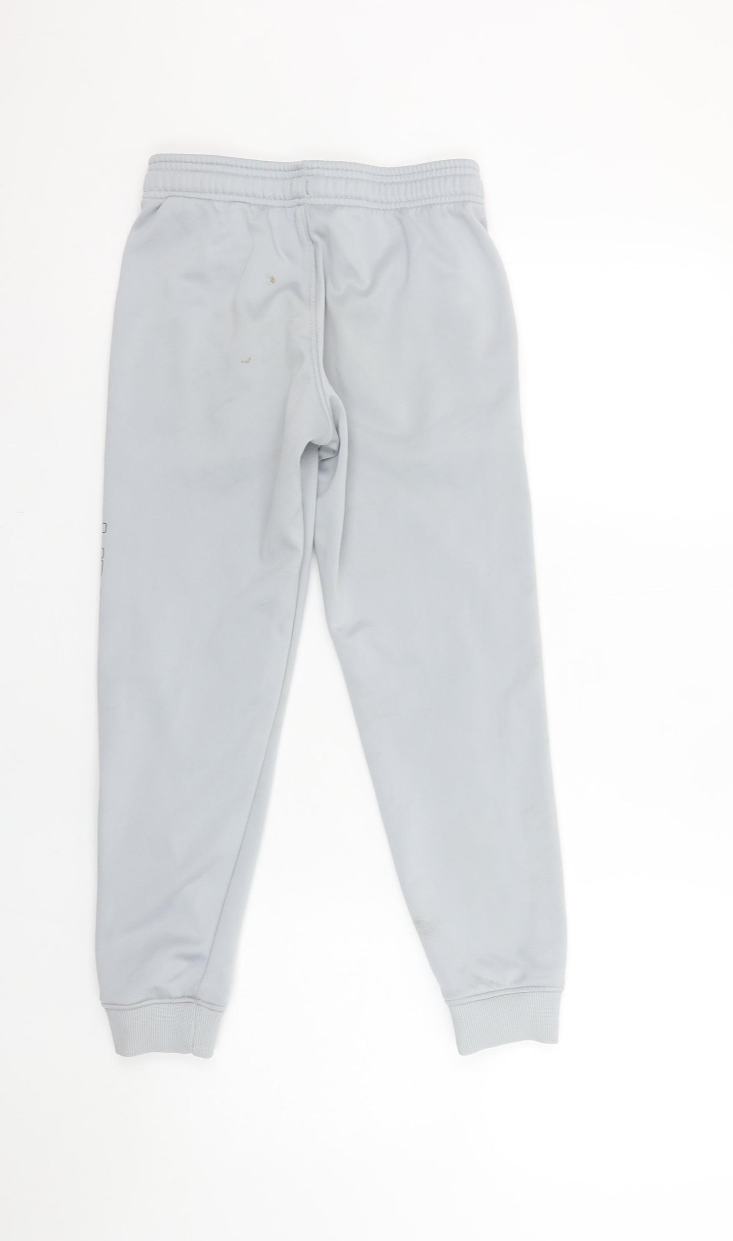 Under Armour Boys Grey Fleece Jogger Trousers Medium Activewear