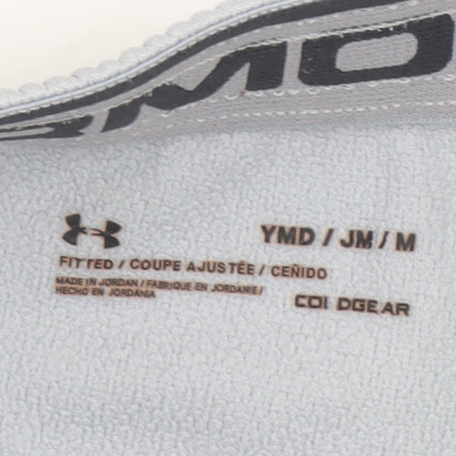 Under Armour Boys Grey Fleece Jogger Trousers Medium Activewear