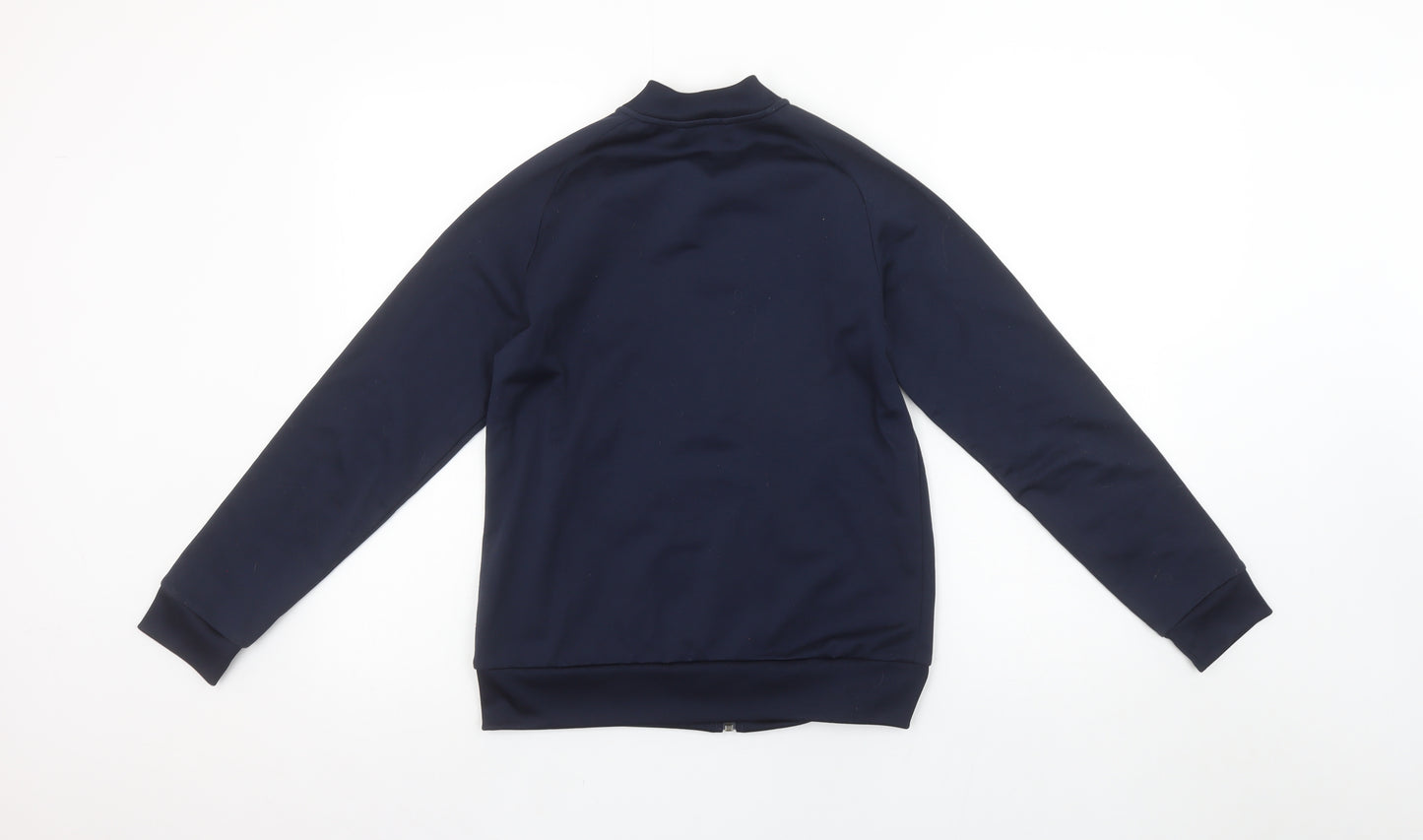 adidas Boys Blue Full Zip Sweatshirt 11-12 Years Sports Logo Jacket