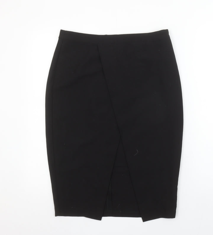 Forever 21 Women Black Size 12 Pencil Skirt Stretch Workwear