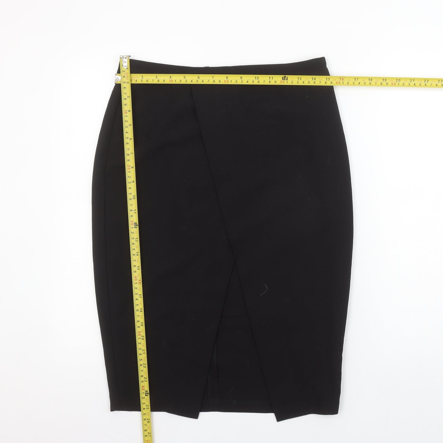 Forever 21 Women Black Size 12 Pencil Skirt Stretch Workwear