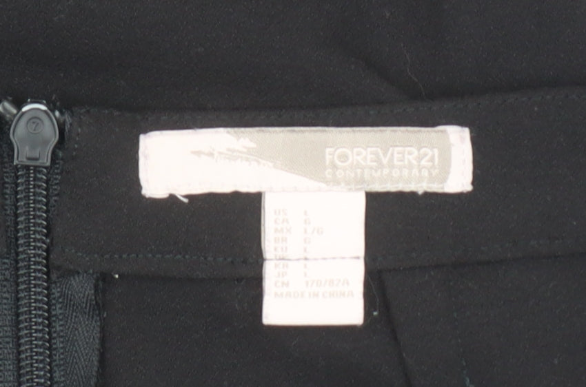 Forever 21 Women Black Size 12 Pencil Skirt Stretch Workwear
