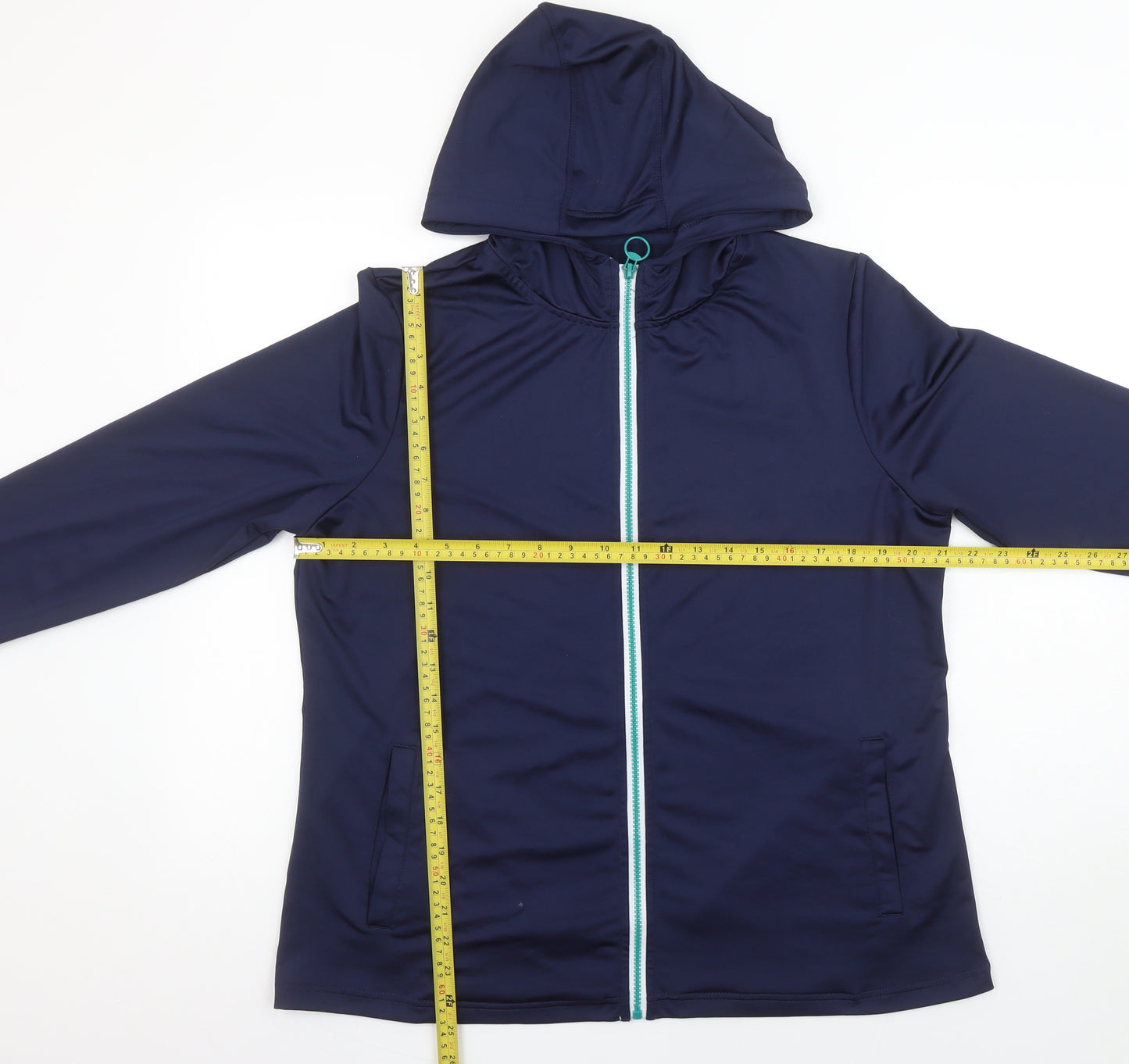 Dunnes Stores Women’s Navy Full Zip Hoodie Large Polyester Blend