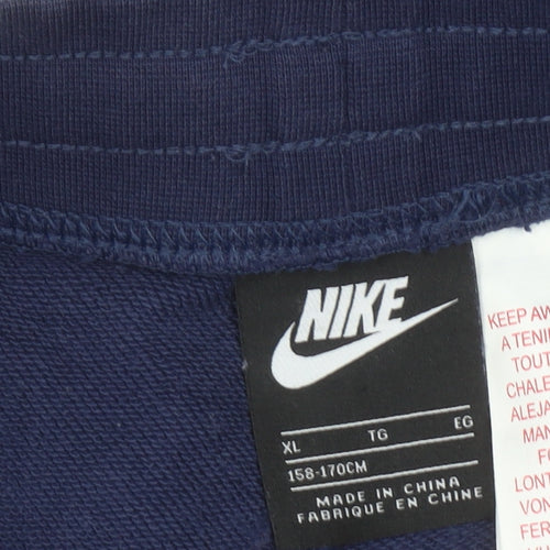 Nike Boys Blue XL Sweat Shorts Gym Training Casual Activewear