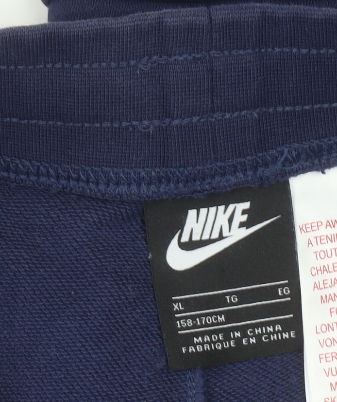Nike Boys Blue XL Sweat Shorts Gym Training Casual Activewear