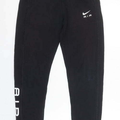 Nike Boys Black Jogger Sweatpants 14 Years Cotton Blend Sports Trousers