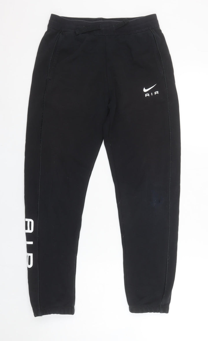 Nike Boys Black Jogger Sweatpants 14 Years Cotton Blend Sports Trousers