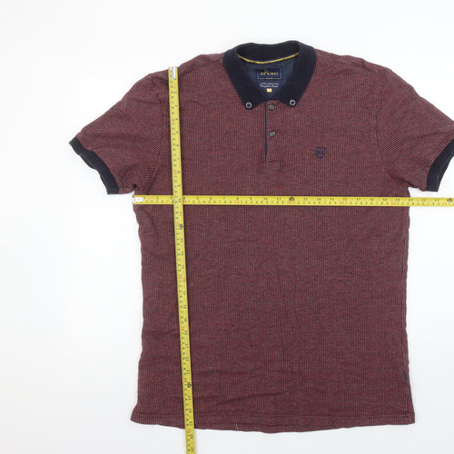 XV Kings Men's Red 2XL Short Sleeve Cotton Polo Shirt