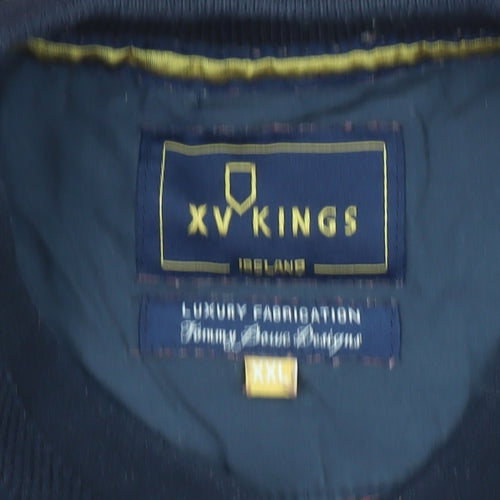 XV Kings Men's Red 2XL Short Sleeve Cotton Polo Shirt