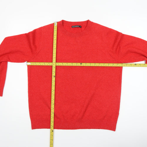 Dunnes Women's Red Crew Neck Pullover Jumper Size M