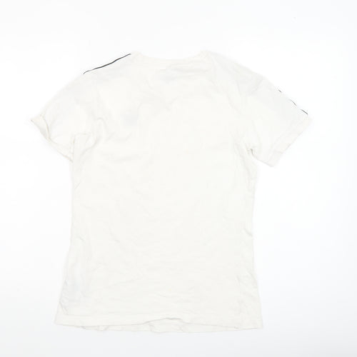 Adidas Womens White XS Trefoil Short Sleeve Crew Neck T-Shirt