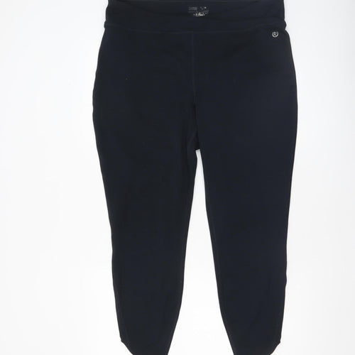 Dunnes Stores Women Black XL Slim Fit Stretch Activewear Leggings