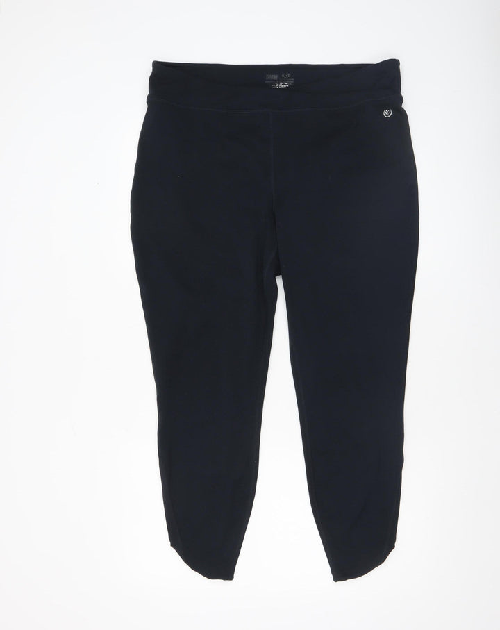 Dunnes Stores Women Black XL Slim Fit Stretch Activewear Leggings