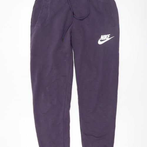 Nike Men’s Purple Jogger Sweatpants S Regular Fleece Tapered