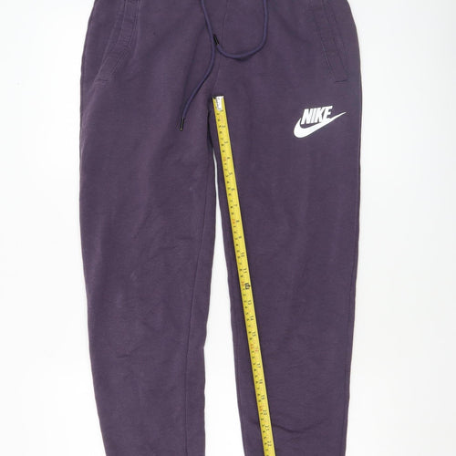 Nike Men’s Purple Jogger Sweatpants S Regular Fleece Tapered